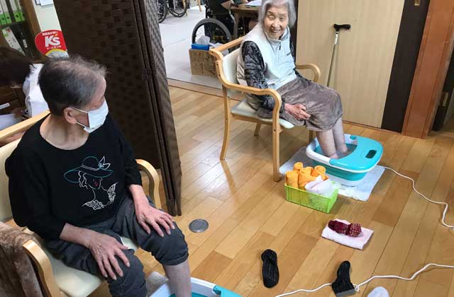 デイサービスなごやか アロマフットバス